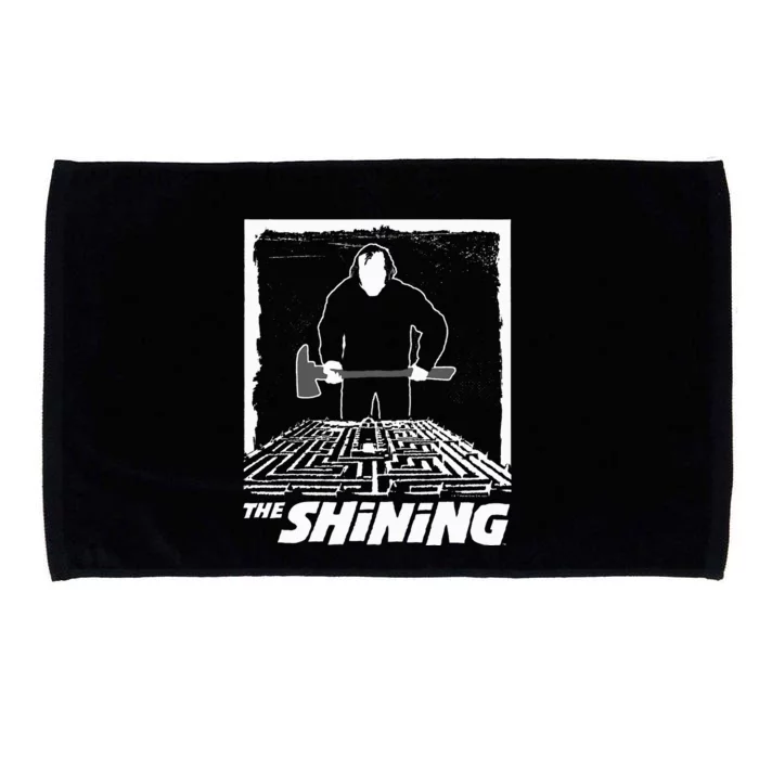 retro The Shining Maze White Microfiber Hand Towel