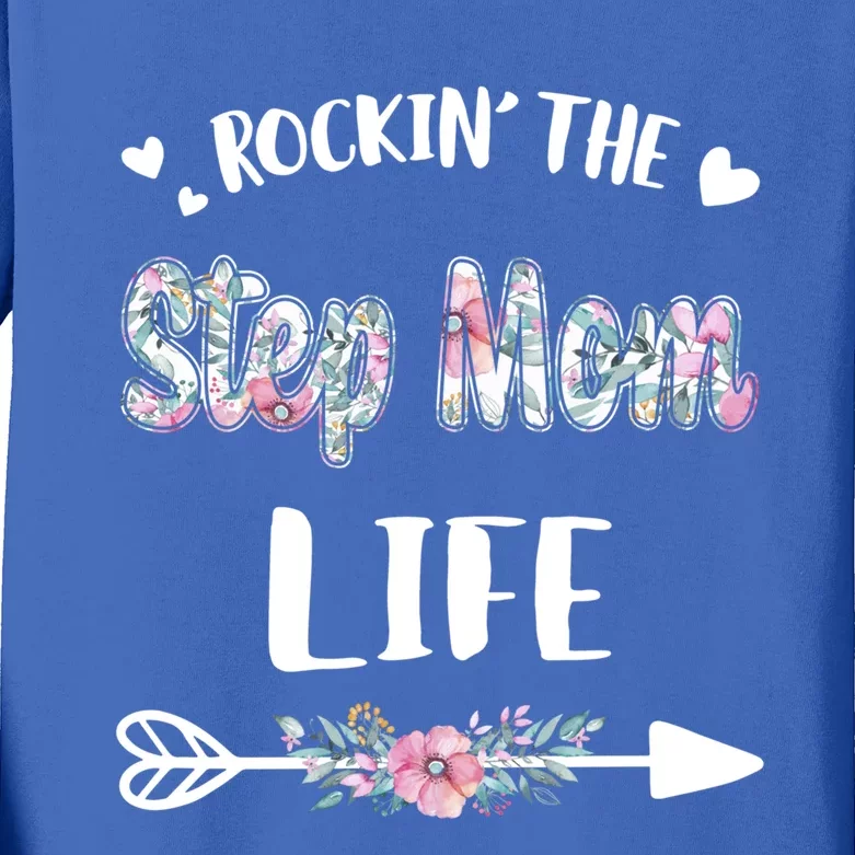 Rockin' The Step Mom Life Proud Grandma Mothers Day Funny Gift Kids Long Sleeve Shirt