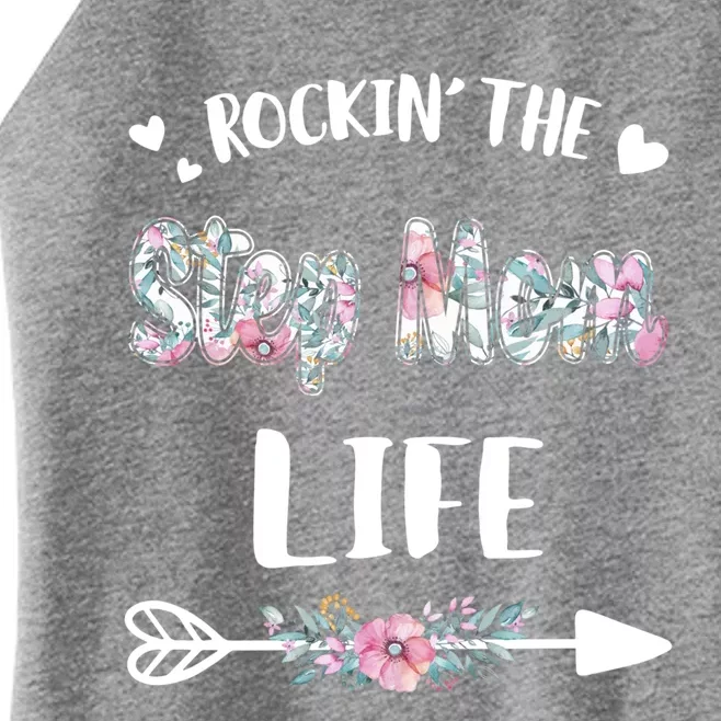 Rockin' The Step Mom Life Proud Grandma Mothers Day Funny Gift Women’s Perfect Tri Rocker Tank