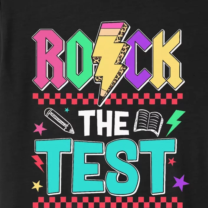 Rock The Test Testing Day Teacher Student ChromaSoft Performance T-Shirt