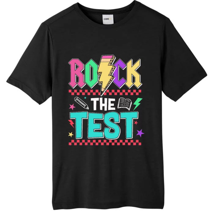 Rock The Test Testing Day Teacher Student ChromaSoft Performance T-Shirt