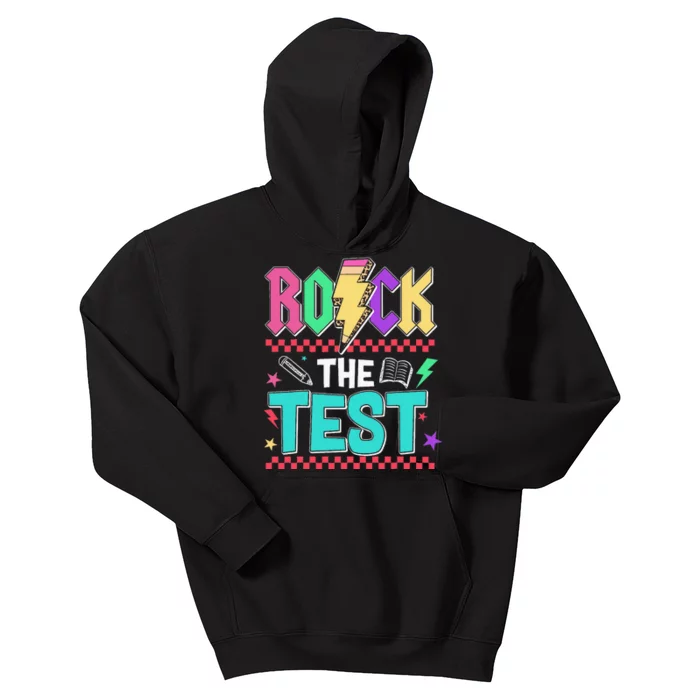 Rock The Test Testing Day Teacher Student Kids Hoodie