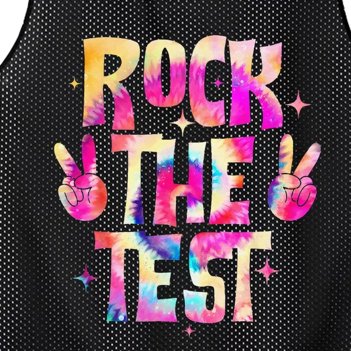 Rock The Test Testing Day Teacher Student Mesh Reversible Basketball Jersey Tank