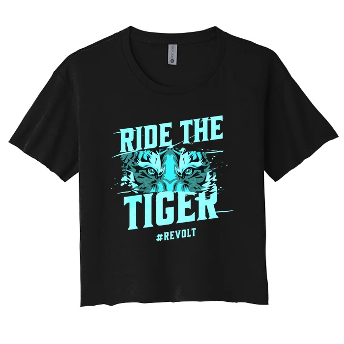 Ride The Tiger Revolt Against The Modern World Julius Evola Women's Crop Top Tee