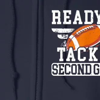 Ready To Tackle Second Grade First Day Of School Full Zip Hoodie