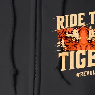 Ride The Tiger Revolt Against The Modern World Julius Evola Full Zip Hoodie