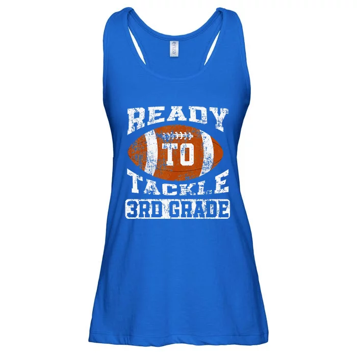 Ready To Tackle Third Grade First Day Of School Football Ladies Essential Flowy Tank