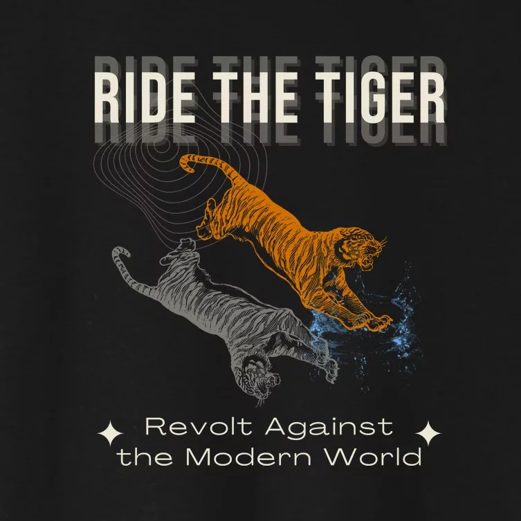 Ride The Tiger Julius Evola Revolt Against The Modern World Women's Crop Top Tee