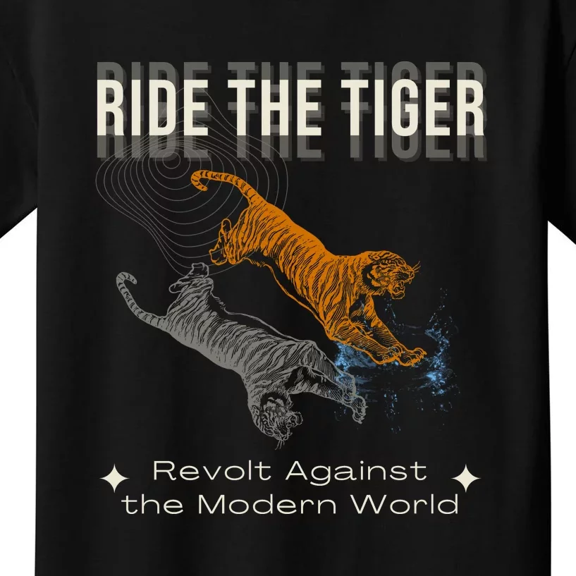 Ride The Tiger Julius Evola Revolt Against The Modern World Kids T-Shirt