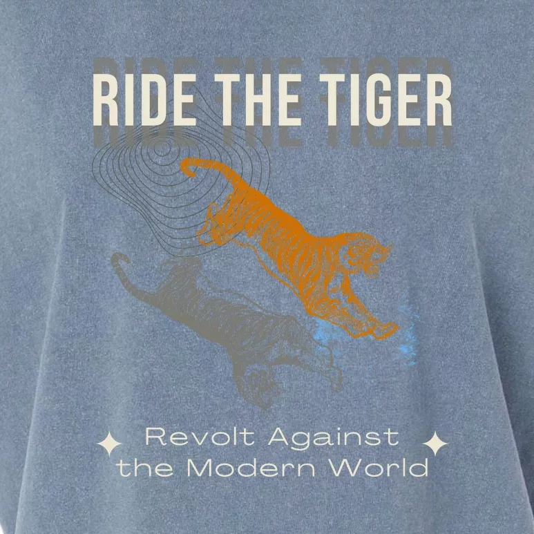 Ride The Tiger Julius Evola Revolt Against The Modern World Garment-Dyed Women's Muscle Tee