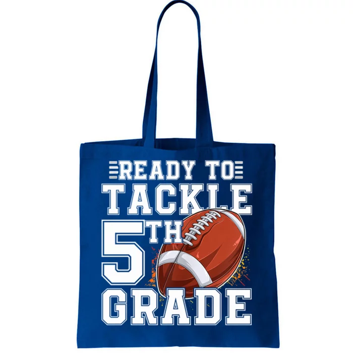 Ready To Tackle 5Th Grade Back To School 1St Day Fifth Grade Gift Tote Bag