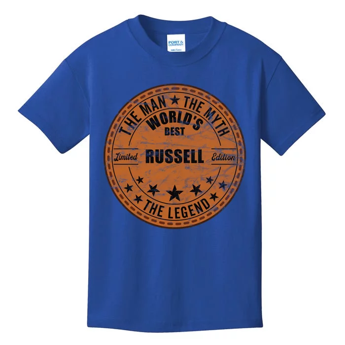 Russell The The Myth The Legend First Name Russell Gift Kids T-Shirt