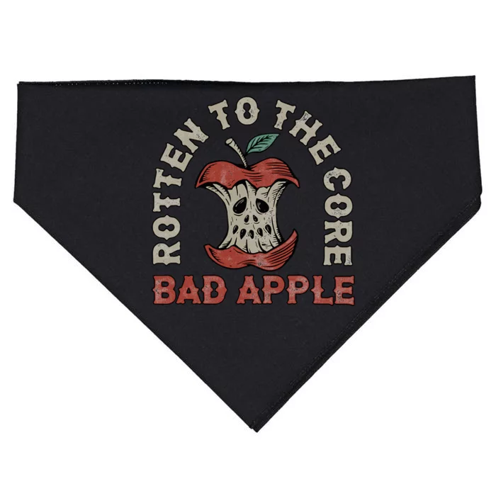 Rotten To The Core Bad Apple USA-Made Doggie Bandana