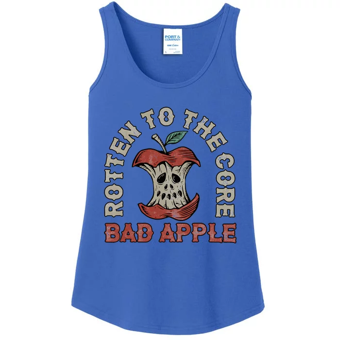 Rotten To The Core Bad Apple Ladies Essential Tank