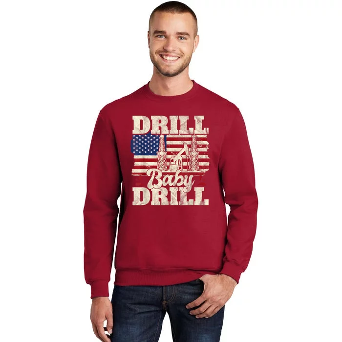 Red Trump Trump 2024 Drill Baby Drill Election Red Sweatshirt