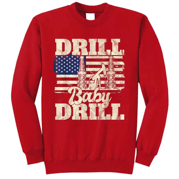 Red Trump Trump 2024 Drill Baby Drill Election Red Sweatshirt