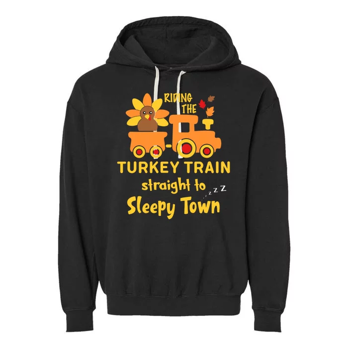 Riden The Turkey Train Sleepy Town Garment-Dyed Fleece Hoodie