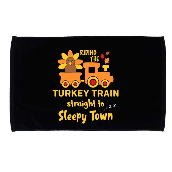 Riden The Turkey Train Sleepy Town Microfiber Hand Towel