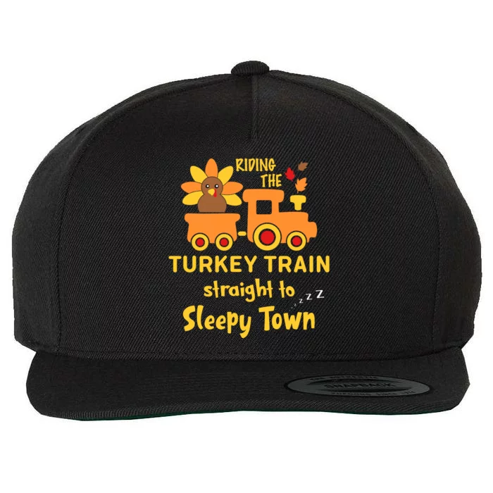 Riden The Turkey Train Sleepy Town Wool Snapback Cap