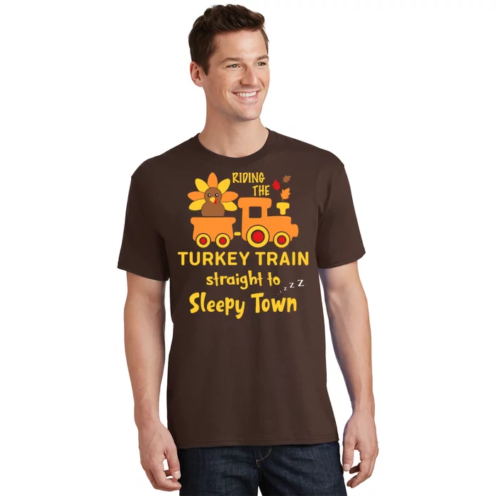 Riden The Turkey Train Sleepy Town T-Shirt