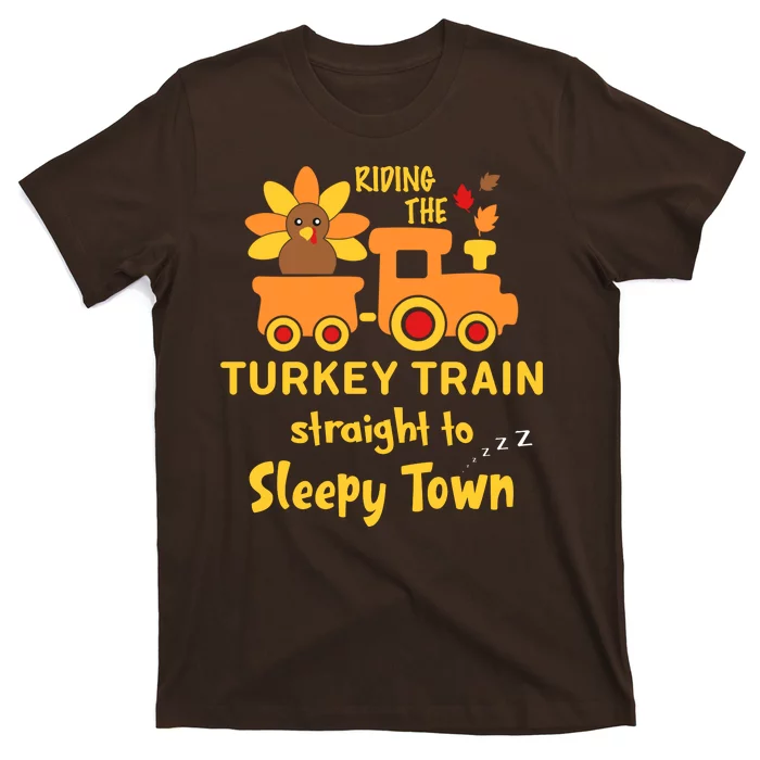 Riden The Turkey Train Sleepy Town T-Shirt