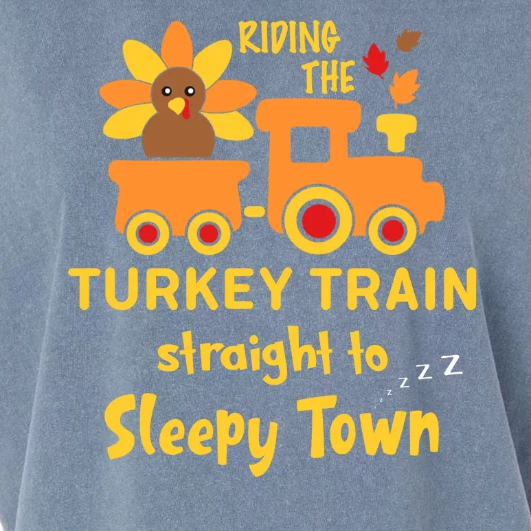 Riden The Turkey Train Sleepy Town Garment-Dyed Women's Muscle Tee