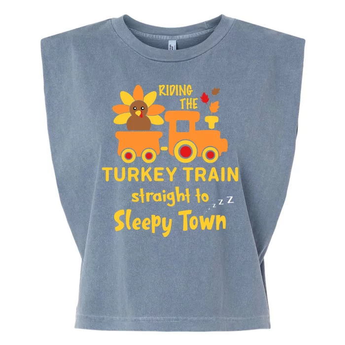 Riden The Turkey Train Sleepy Town Garment-Dyed Women's Muscle Tee