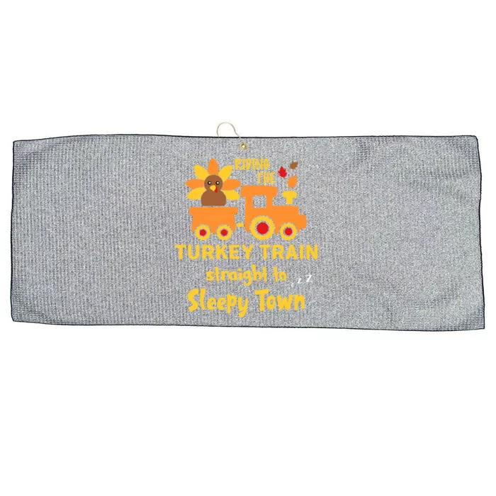 Riden The Turkey Train Sleepy Town Large Microfiber Waffle Golf Towel