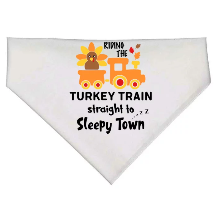 Riden The Turkey Train Sleepy Town USA-Made Doggie Bandana