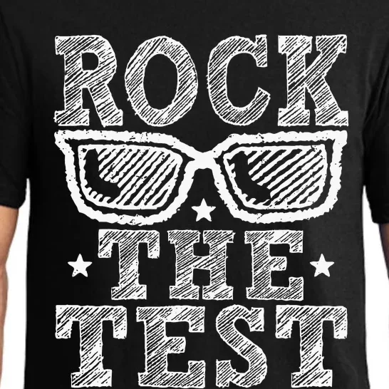 Rock The Test Testing Day Retro Motivational Pajama Set