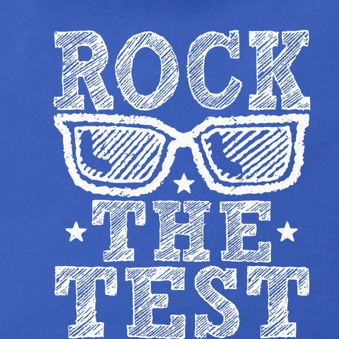 Rock The Test Testing Day Retro Motivational Zip Tote Bag