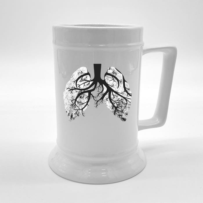 Respiratory Therapy Therapist Lung Doctor Respiratory Cute Gift Front & Back Beer Stein