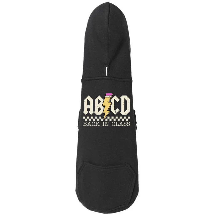 Retro Teacher Tour Abcd Back To School Classic Rock Doggie 3-End Fleece Hoodie