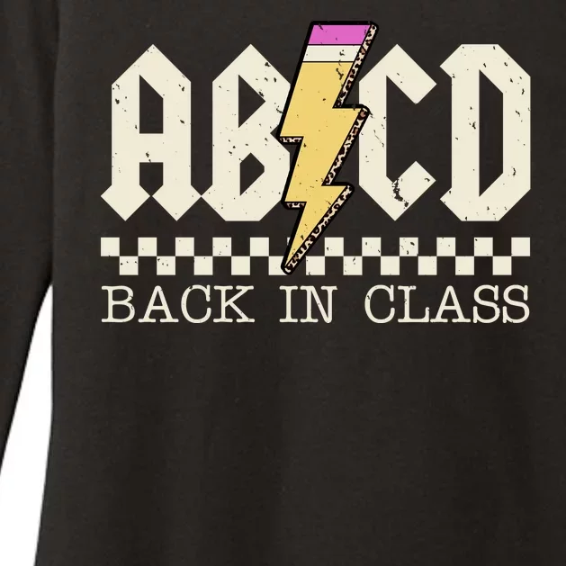 Retro Teacher Tour Abcd Back To School Classic Rock Womens CVC Long Sleeve Shirt