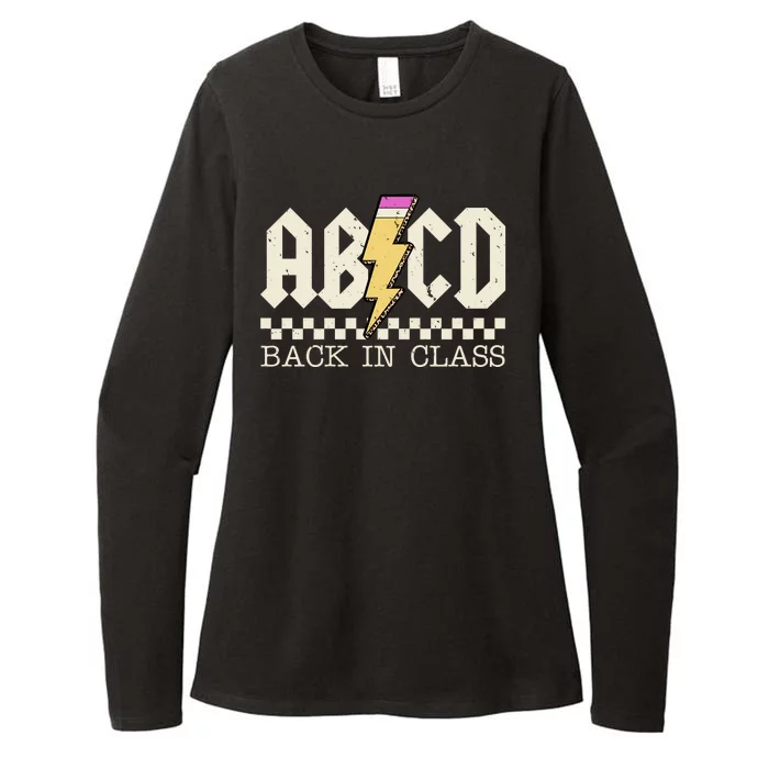 Retro Teacher Tour Abcd Back To School Classic Rock Womens CVC Long Sleeve Shirt