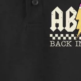 Retro Teacher Tour Abcd Back To School Classic Rock Dry Zone Grid Performance Polo