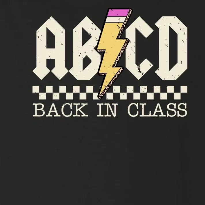 Retro Teacher Tour Abcd Back To School Classic Rock Toddler Long Sleeve Shirt