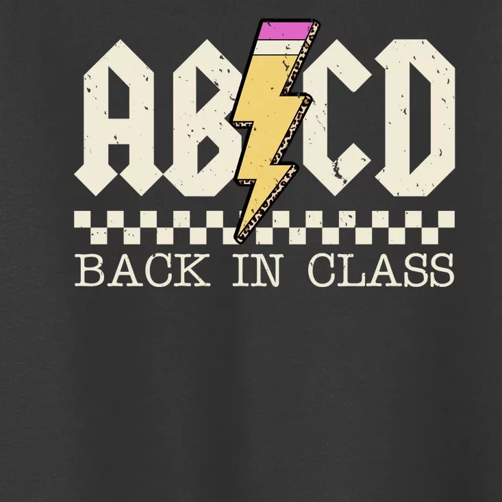 Retro Teacher Tour Abcd Back To School Classic Rock Toddler T-Shirt