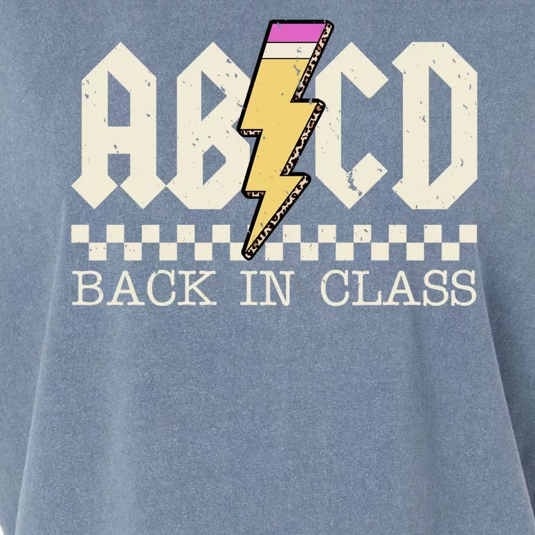 Retro Teacher Tour Abcd Back To School Classic Rock Garment-Dyed Women's Muscle Tee