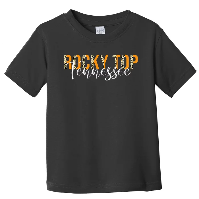 Rocky Top Tennessee Leopard Toddler T-Shirt