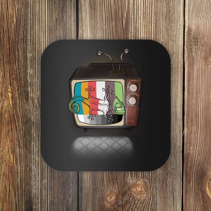 Retro Technicolor Tv Coaster