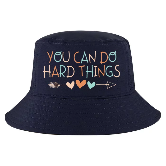 Rock The Test Day Teacher You Can Do Hard Things Cool Comfort Performance Bucket Hat