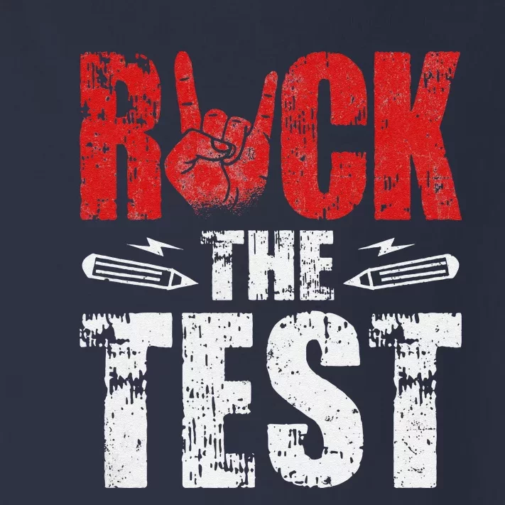 Rock The Test Distressed Students And Teachers Novelty Toddler Long Sleeve Shirt