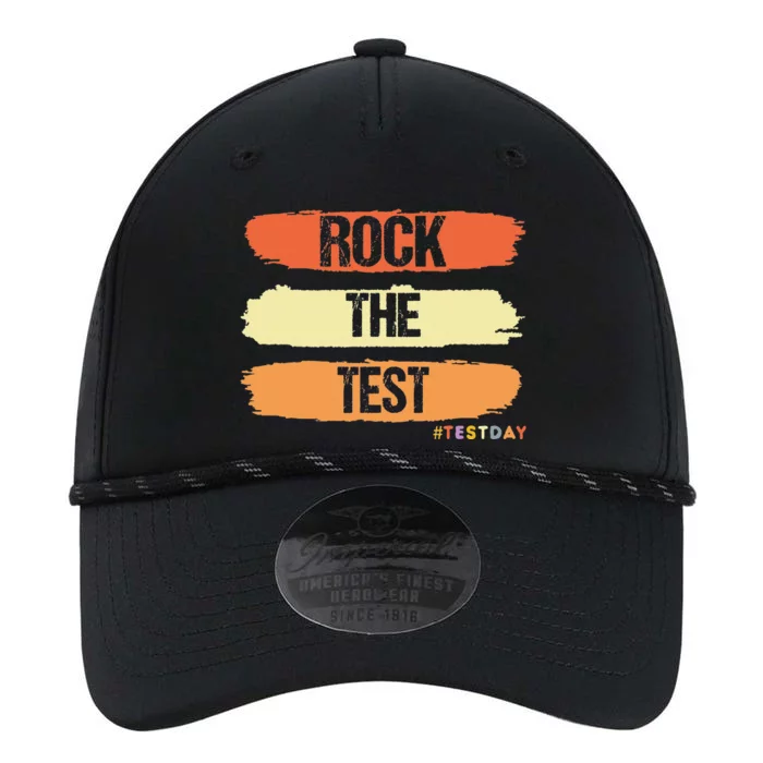 Rock The Test Testing Day Retro Motivational Teacher Student Performance The Dyno Cap