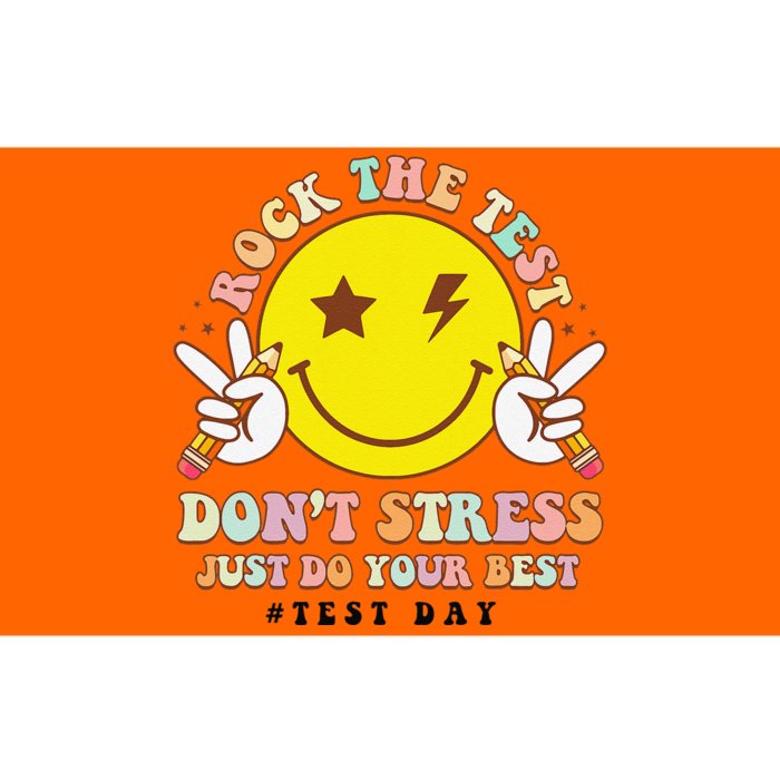 Rock The Test DonT Stress Just Do Your Best Testing Smile Bumper Sticker