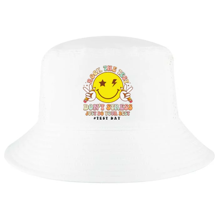 Rock The Test DonT Stress Just Do Your Best Testing Smile Cool Comfort Performance Bucket Hat