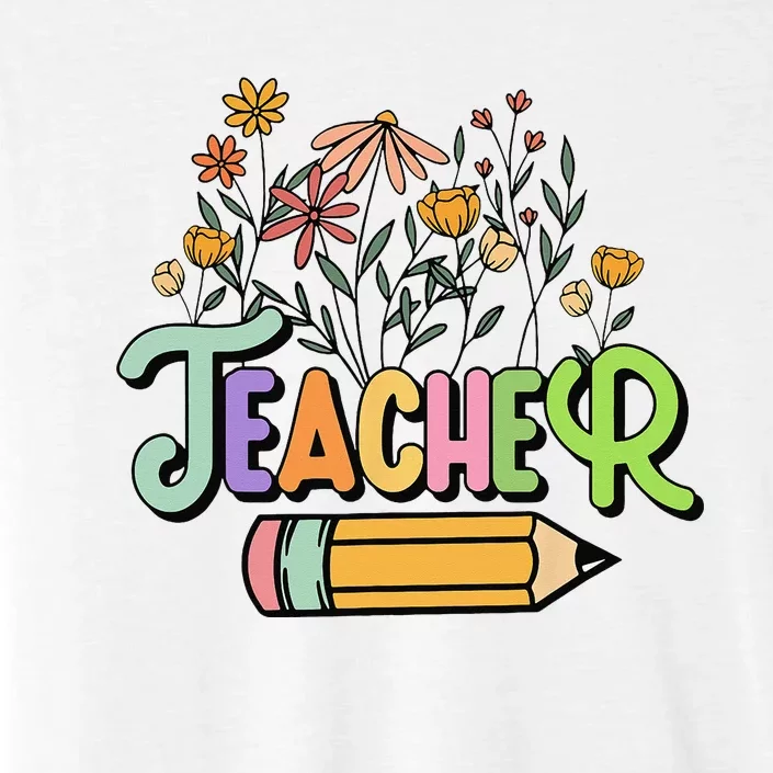 Retro Teacher Teacher for  Best Teacher Gifts ChromaSoft Performance T-Shirt