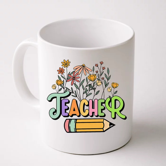 Retro Teacher Teacher for  Best Teacher Gifts Front & Back Coffee Mug