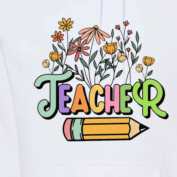 Retro Teacher Teacher for  Best Teacher Gifts Premium Hoodie