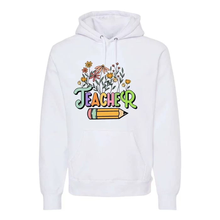 Retro Teacher Teacher for  Best Teacher Gifts Premium Hoodie